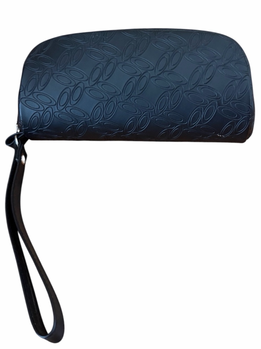 Oakley Black Logo Zip Top Sunglasses/Glasses Case w/Wristlet Handle